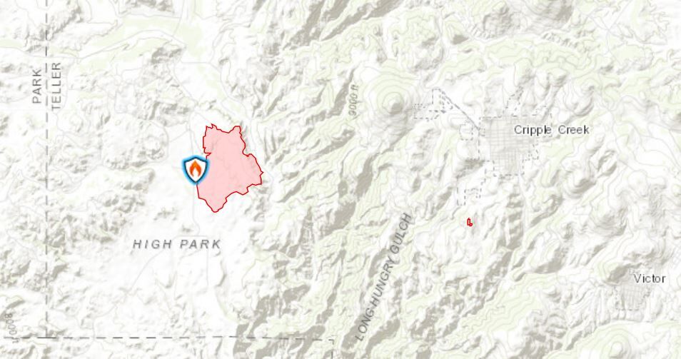 High Park fire boundary Saturday, May 14.JPG